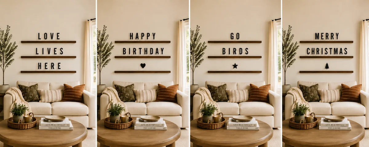 Letter Ledges – A Display for Every Space