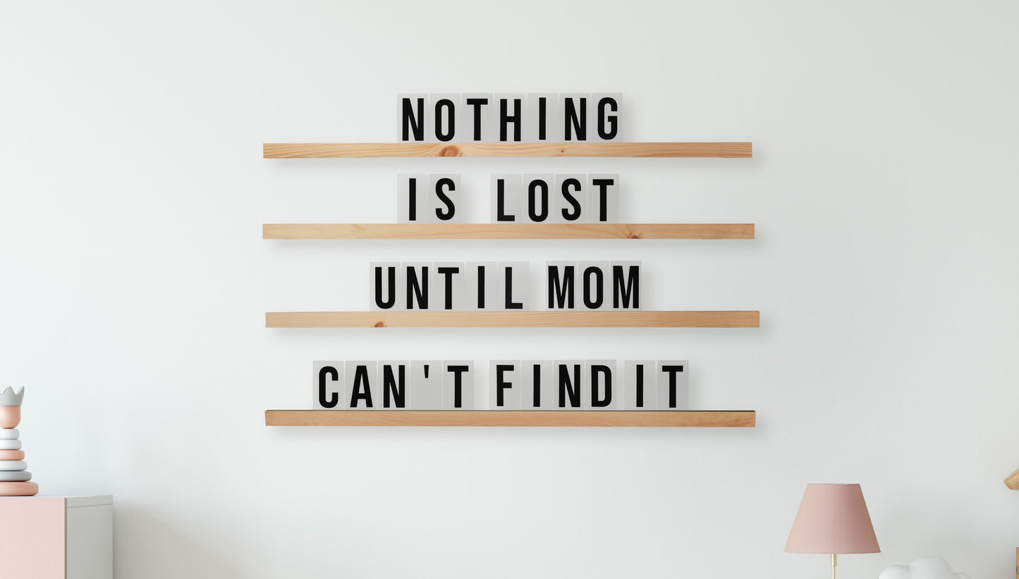 Personalized Wooden Letter Shelf Set