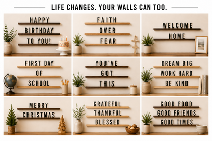 Letter Ledges – A Display for Every Space