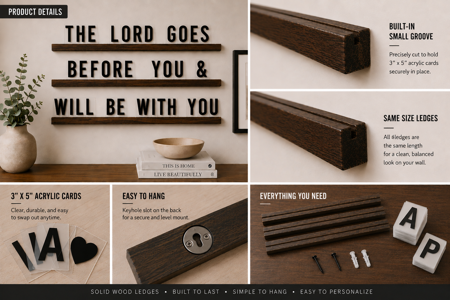 Letter Ledges – A Display for Every Space