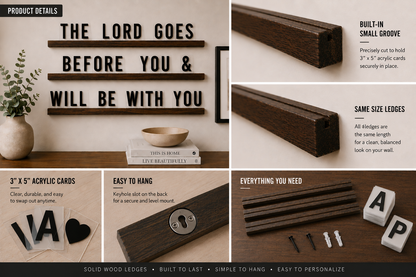 Letter Ledges – A Display for Every Space
